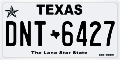 TX license plate DNT6427