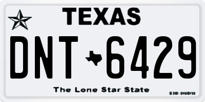 TX license plate DNT6429