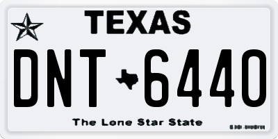 TX license plate DNT6440