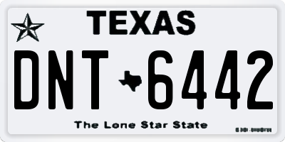 TX license plate DNT6442