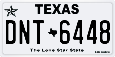 TX license plate DNT6448