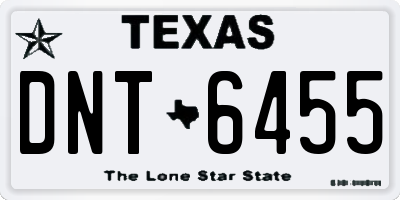 TX license plate DNT6455
