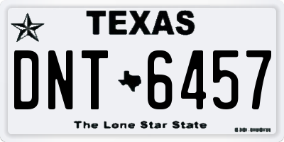 TX license plate DNT6457