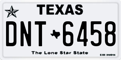 TX license plate DNT6458