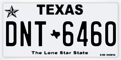 TX license plate DNT6460