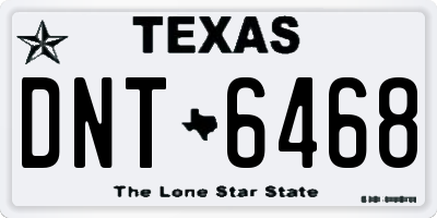 TX license plate DNT6468