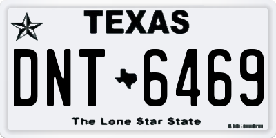 TX license plate DNT6469