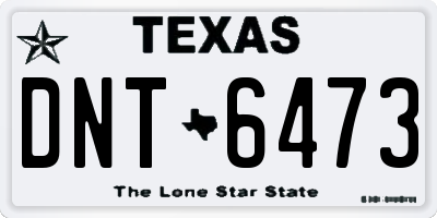 TX license plate DNT6473