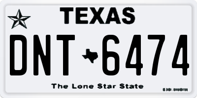 TX license plate DNT6474