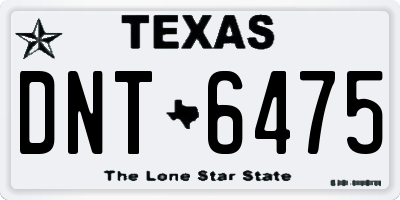 TX license plate DNT6475