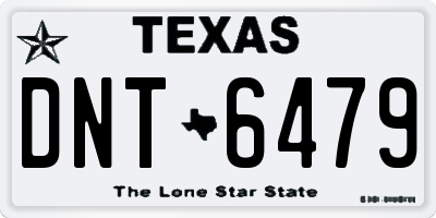 TX license plate DNT6479