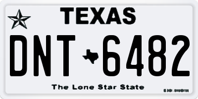 TX license plate DNT6482