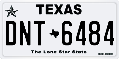 TX license plate DNT6484