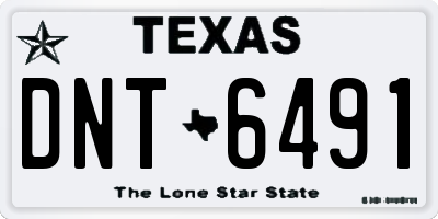 TX license plate DNT6491