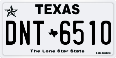 TX license plate DNT6510