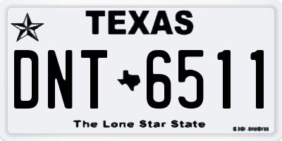 TX license plate DNT6511
