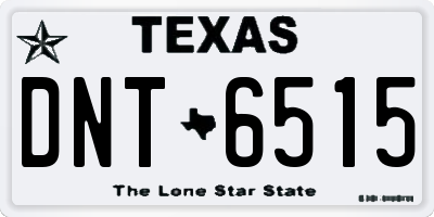 TX license plate DNT6515