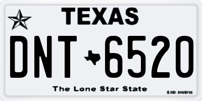 TX license plate DNT6520