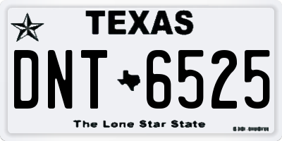 TX license plate DNT6525