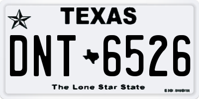 TX license plate DNT6526