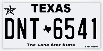 TX license plate DNT6541