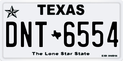 TX license plate DNT6554