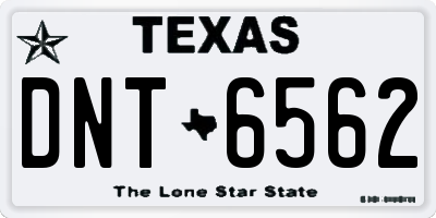 TX license plate DNT6562
