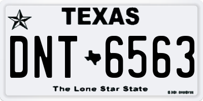 TX license plate DNT6563