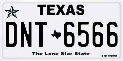 TX license plate DNT6566