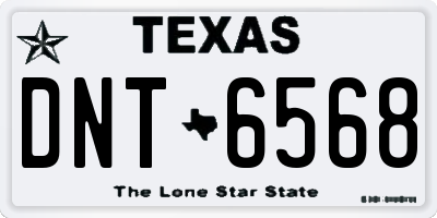 TX license plate DNT6568