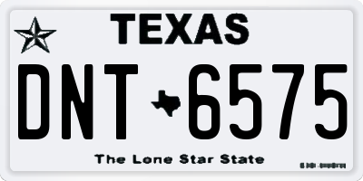 TX license plate DNT6575