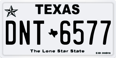 TX license plate DNT6577