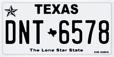 TX license plate DNT6578