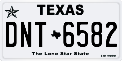 TX license plate DNT6582