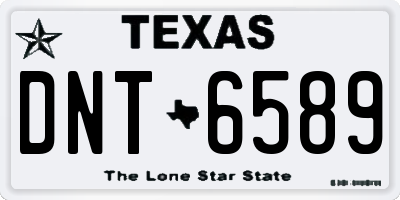 TX license plate DNT6589