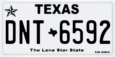 TX license plate DNT6592