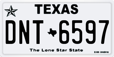 TX license plate DNT6597