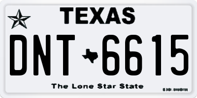 TX license plate DNT6615