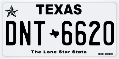 TX license plate DNT6620