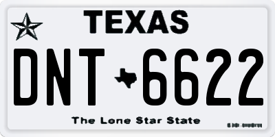 TX license plate DNT6622