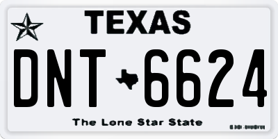 TX license plate DNT6624