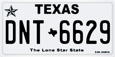 TX license plate DNT6629