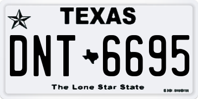 TX license plate DNT6695