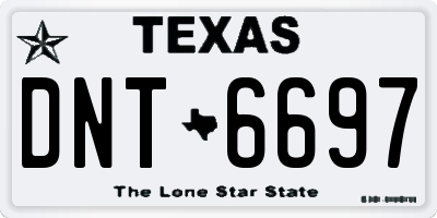 TX license plate DNT6697
