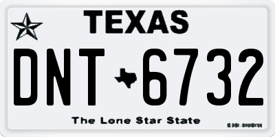 TX license plate DNT6732
