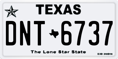 TX license plate DNT6737