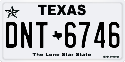 TX license plate DNT6746