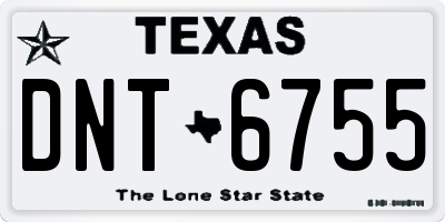 TX license plate DNT6755