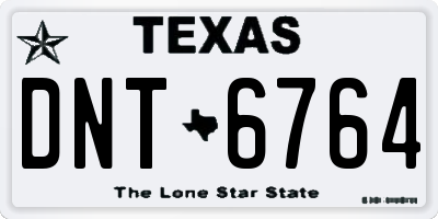 TX license plate DNT6764