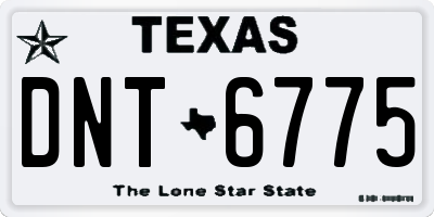 TX license plate DNT6775